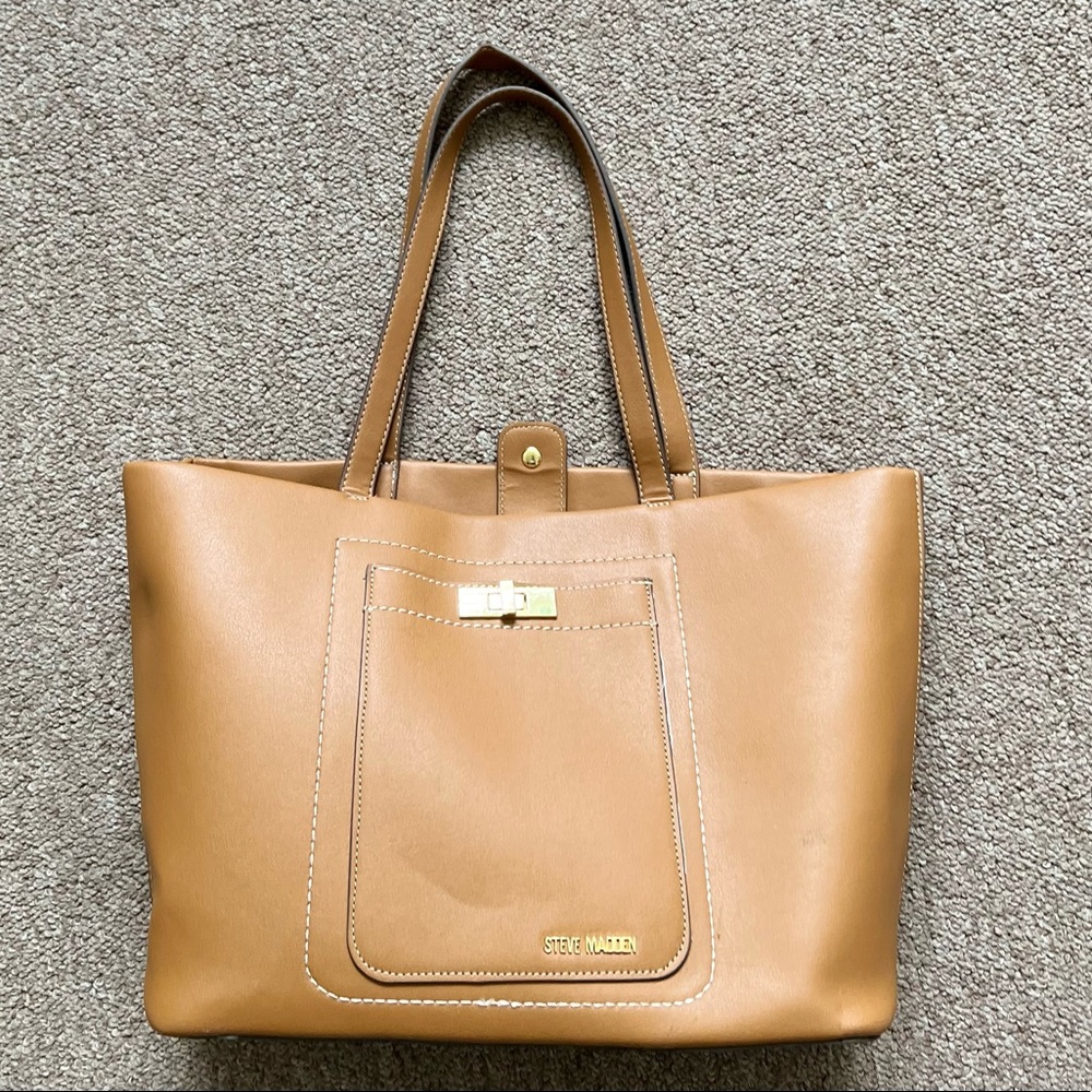 STEVE MADDEN DUO PURSE LEATHER BROWN